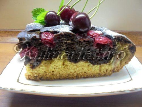 вишнёвый пирог рецепт с фото пошагово