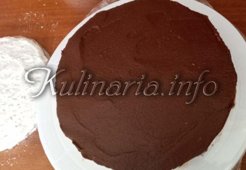 выравнивание шоколадного крема для торта рахат